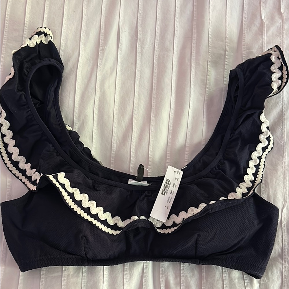 NWT J.Crew Ric-Rac Bathing Suit Top